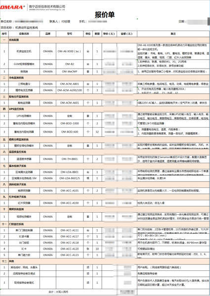 南寧邁世提供機(jī)房設(shè)備運(yùn)維管理系統(tǒng)方案和報(bào)價(jià)